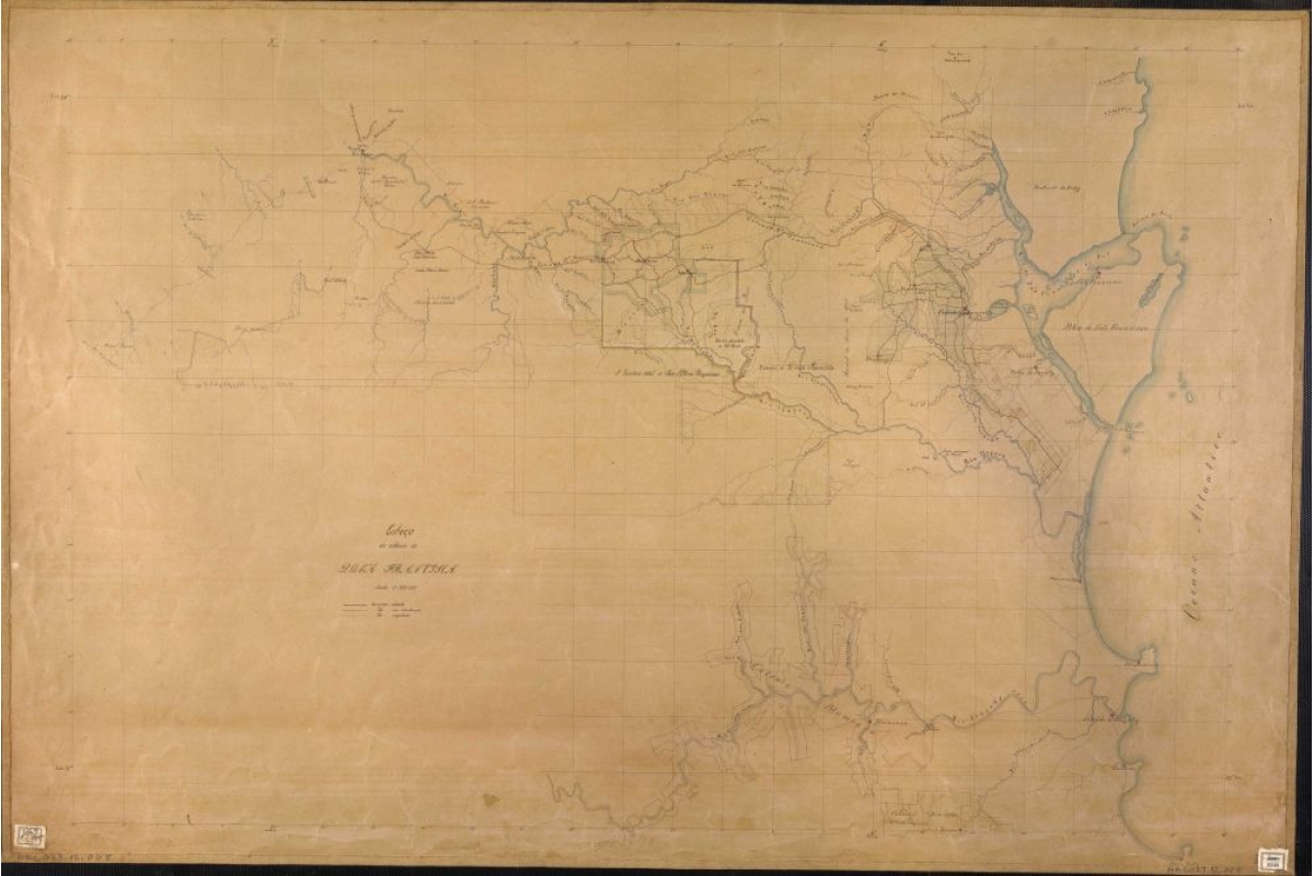 Mapas antigos de Brusque e região